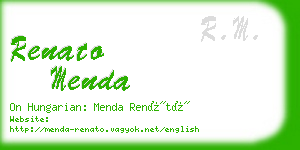 renato menda business card